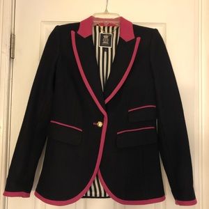 Juicy Couture Navy & Pink Blazer Sz 2